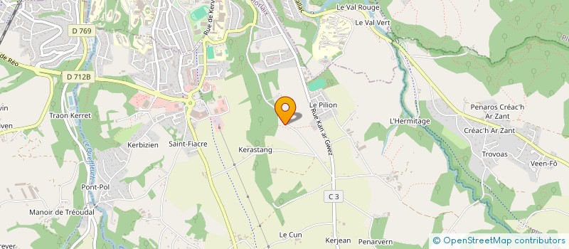 localisation de l'entreprise MADAME AUDREY LE BOULC'H  PLOURIN-LES-MORLAIX