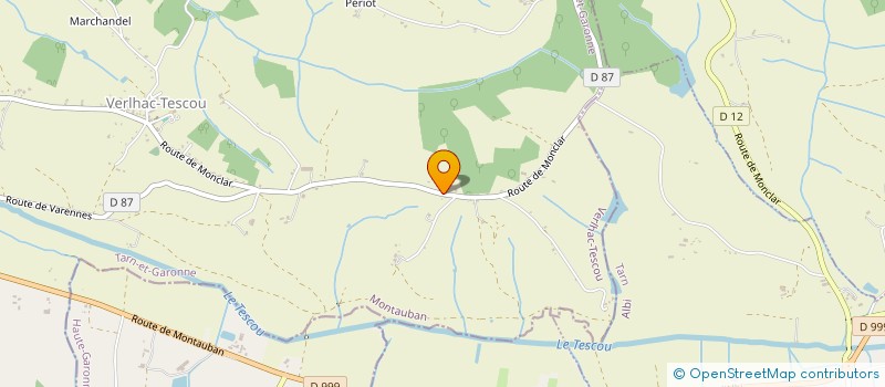 localisation de l'entreprise MADAME AUDREY LE CAM  VERLHAC-TESCOU