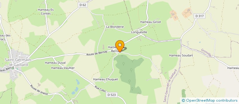 localisation de l'entreprise MADAME AUDREY LE GUAY  SAINT-GERMAIN-LE-GAILLARD