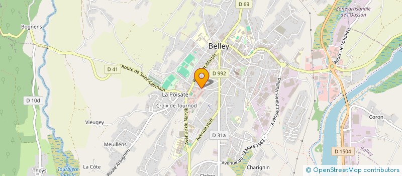 localisation de l'entreprise MADAME AUDREY LE TIRILLY à BELLEY