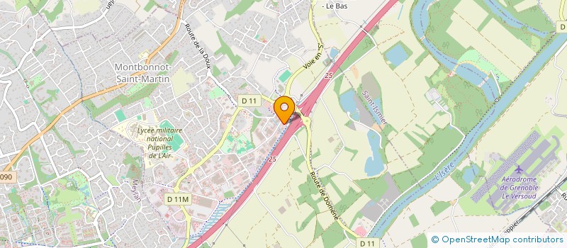 localisation de l'entreprise MADAME AUDREY LEBELHOMME  MONTBONNOT-SAINT-MARTIN