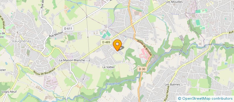 localisation de l'entreprise MADAME AUDREY LEBERGER  VAUGNERAY