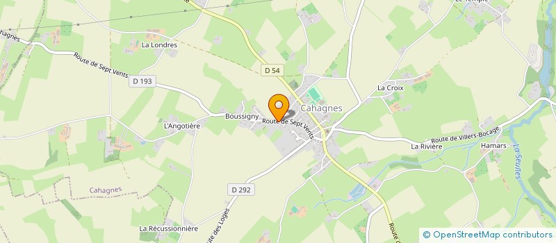 localisation de l'entreprise MADAME AUDREY LEBOUCHER  CAHAGNES