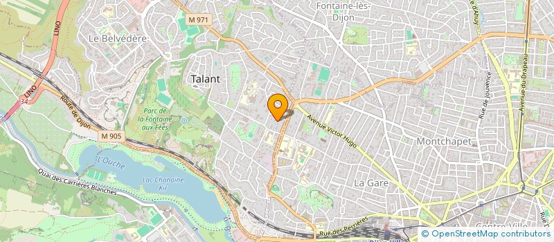 localisation de l'entreprise MADAME AUDREY LECLERC  TALANT