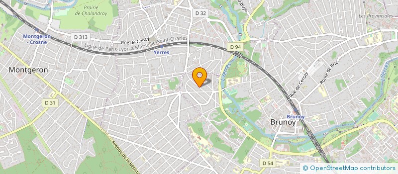 localisation de l'entreprise MADAME AUDREY LECOMPTE à BRUNOY