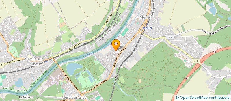 localisation de l'entreprise MADAME AUDREY LEFEBVRE  MERIEL