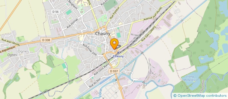 localisation de l'entreprise MADAME AUDREY LEMAITRE à CHAUNY