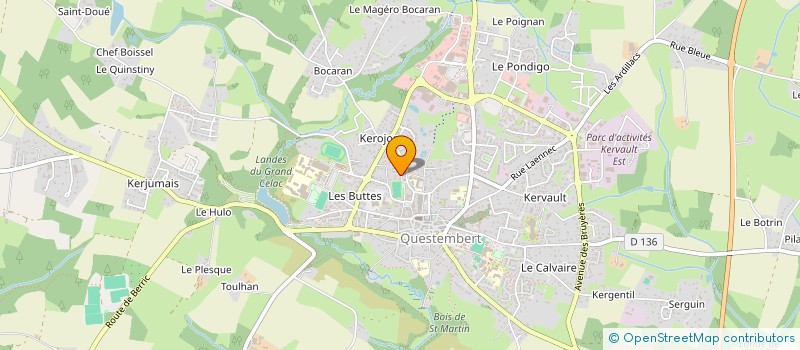 localisation de l'entreprise MADAME AUDREY LEMARCHAND  QUESTEMBERT