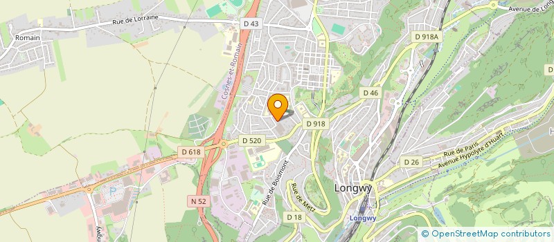 localisation de l'entreprise MADAME AUDREY LENARDON à LONGWY