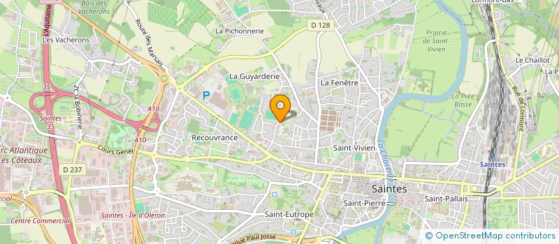 localisation de l'entreprise MADAME AUDREY LEPARMENTIER  SAINTES