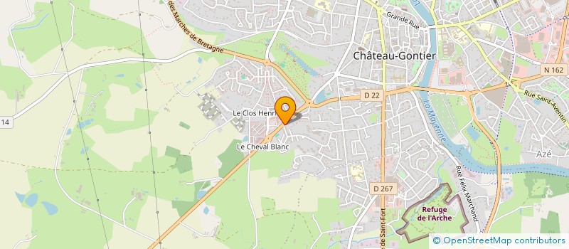 localisation de l'entreprise MADAME AUDREY LEPY  CHATEAU-GONTIER-SUR-MAYENNE