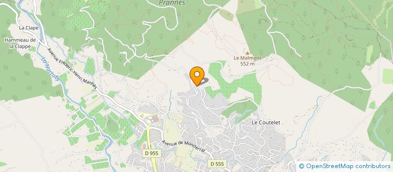 localisation de l'entreprise MADAME AUDREY LEROUX  DRAGUIGNAN