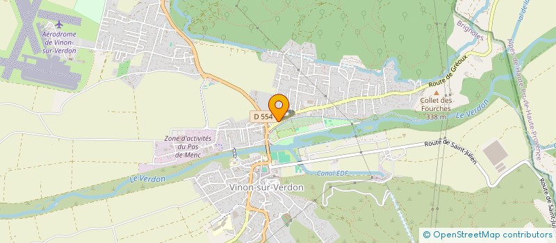 localisation de l'entreprise MADAME AUDREY LESAGE  VINON-SUR-VERDON