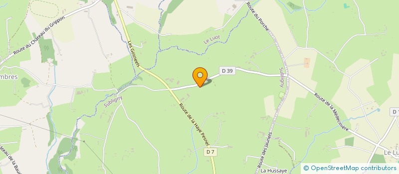 localisation de l'entreprise MADAME AUDREY LESAULNIER  SUBLIGNY