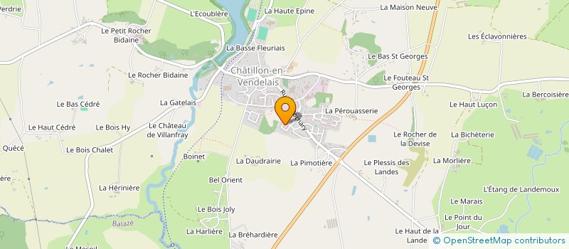 localisation de l'entreprise MADAME AUDREY LEVALLET  CHATILLON-EN-VENDELAIS