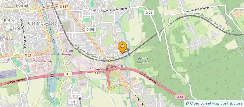 localisation de l'entreprise MADAME AUDREY LEVY  SEMEAC