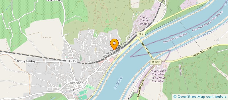 localisation de l'entreprise MADAME AUDREY LHIVERT  ARAMON