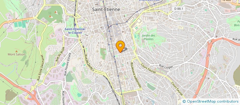 localisation de l'entreprise MADAME AUDREY LHOMME  SAINT-ETIENNE