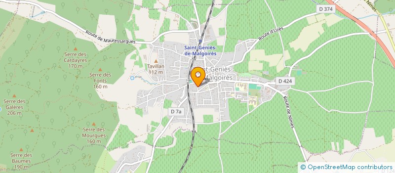 localisation de l'entreprise MADAME AUDREY LIAUTAUD à SAINT-GENIES-DE-MALGOIRES