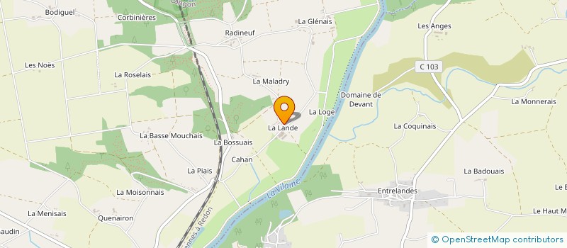 localisation de l'entreprise MADAME AUDREY LIENARD  LANGON