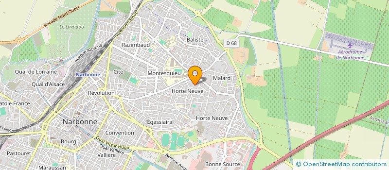 localisation de l'entreprise MADAME AUDREY LIRUSSI  NARBONNE