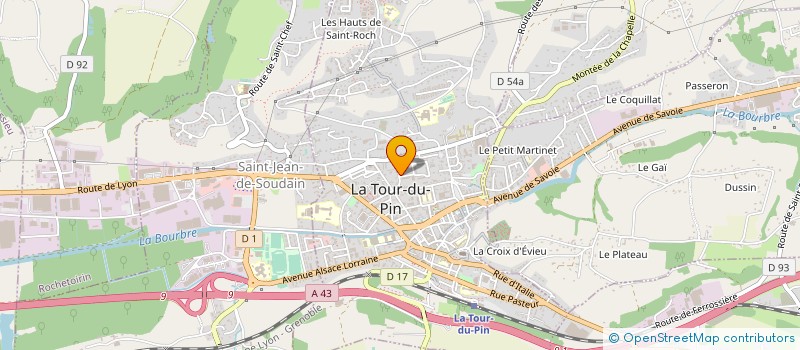 localisation de l'entreprise MADAME AUDREY LOISEL à LA TOUR-DU-PIN