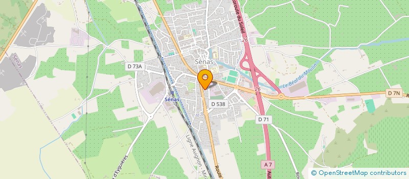 localisation de l'entreprise MADAME AUDREY LUCCARINI  SENAS