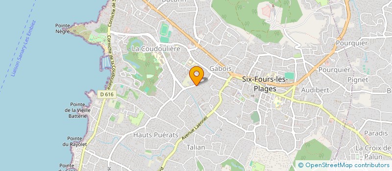 localisation de l'entreprise MADAME AUDREY LUCIANO à SIX-FOURS-LES-PLAGES