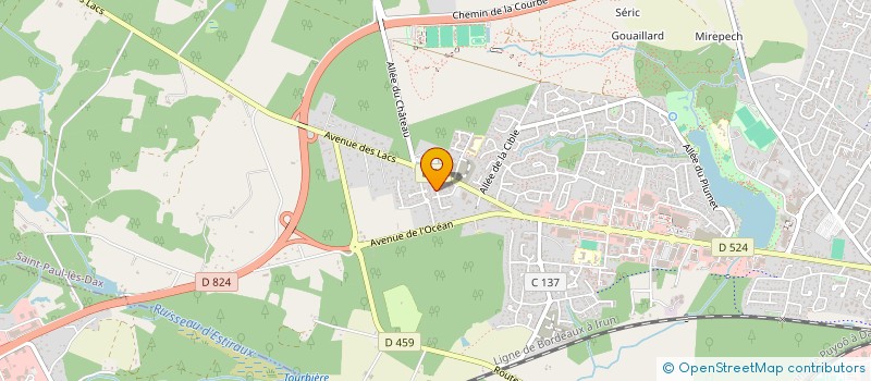 localisation de l'entreprise MADAME AUDREY LUDWIG  SAINT-PAUL-LES-DAX