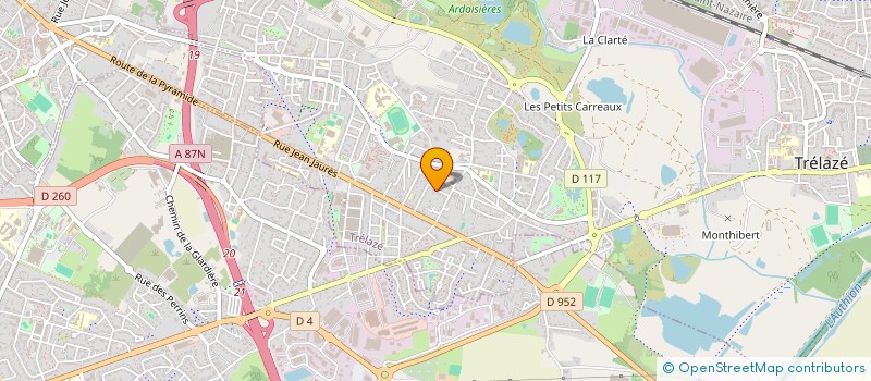 localisation de l'entreprise MADAME AUDREY LUNET  TRELAZE