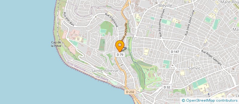 localisation de l'entreprise MADAME AUDREY MADY  SAINTE-ADRESSE