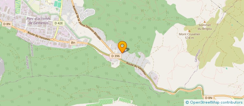 localisation de l'entreprise MADAME AUDREY MAGARELLI  GEMENOS