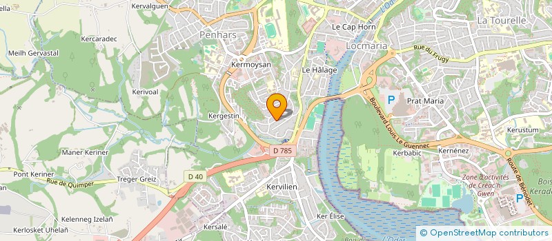 localisation de l'entreprise MADAME AUDREY MAILLOT à QUIMPER