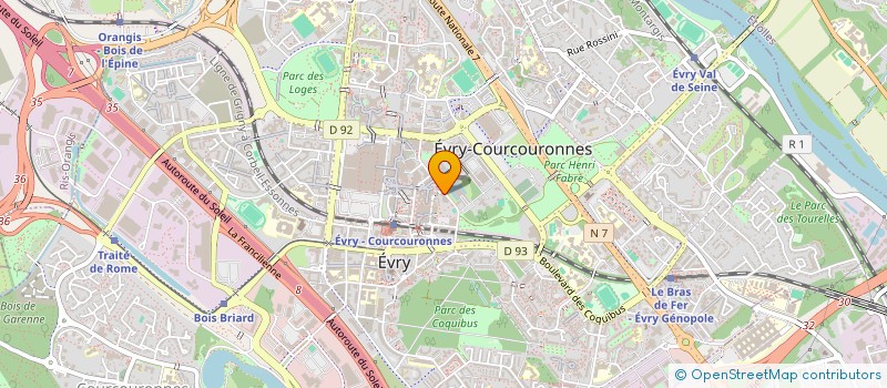 localisation de l'entreprise MADAME AUDREY MALET  EVRY-COURCOURONNES