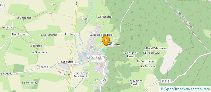 localisation de l'entreprise MADAME AUDREY MALLET à LA CHAPELLE-MONTLIGEON