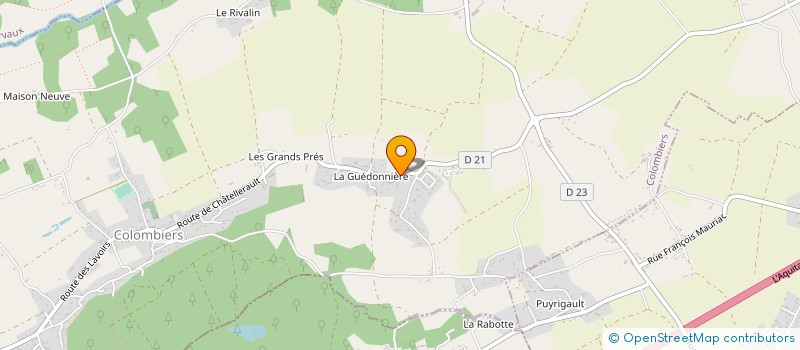 localisation de l'entreprise MADAME AUDREY MALLET à COLOMBIERS