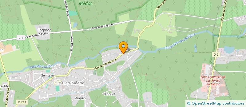 localisation de l'entreprise MADAME AUDREY MANAA  LE PIAN-MEDOC