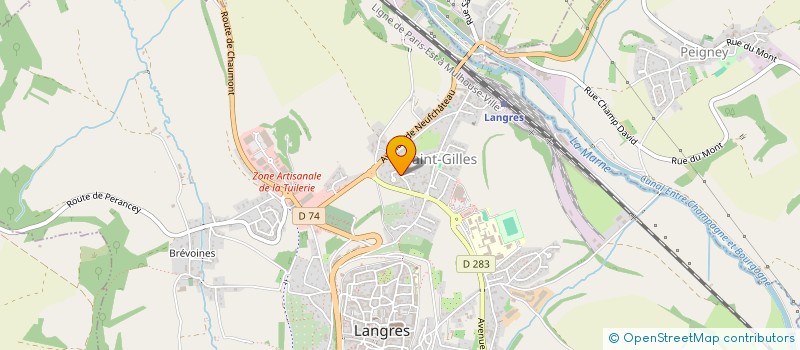 localisation de l'entreprise MADAME AUDREY MANGIN à LANGRES