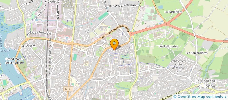 localisation de l'entreprise MADAME AUDREY MARCON  LES SABLES-D'OLONNE