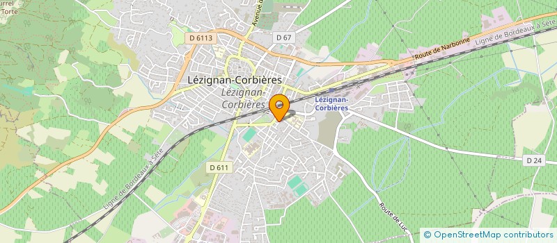 localisation de l'entreprise MADAME AUDREY MARCOS à LEZIGNAN-CORBIERES