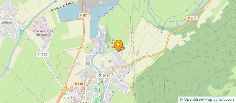 localisation de l'entreprise MADAME AUDREY MARGUET  DOUBS