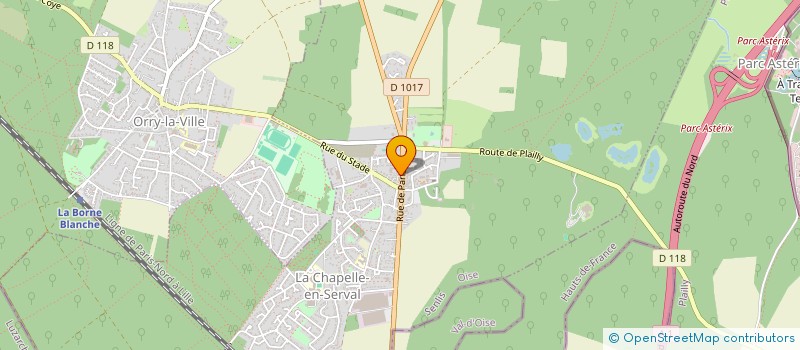 localisation de l'entreprise MADAME AUDREY MARIANI  LA CHAPELLE-EN-SERVAL