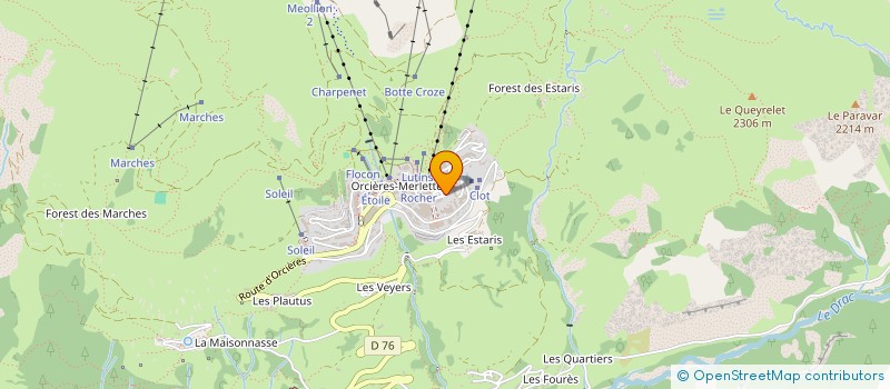 localisation de l'entreprise MADAME AUDREY MARTEL à ORCIERES