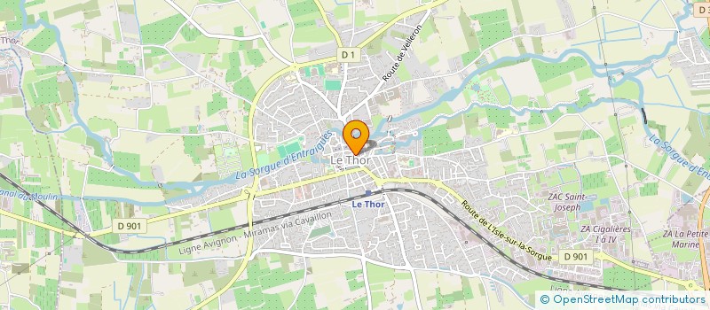 localisation de l'entreprise MADAME AUDREY MARTIN  LE THOR