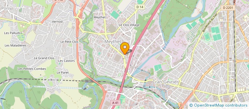 localisation de l'entreprise MADAME AUDREY MARTINEZ à ANNECY