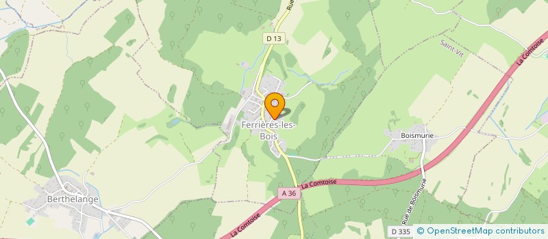 localisation de l'entreprise MADAME AUDREY MARTORY  FERRIERES-LES-BOIS