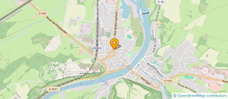 localisation de l'entreprise MADAME AUDREY MASSART  GIVET