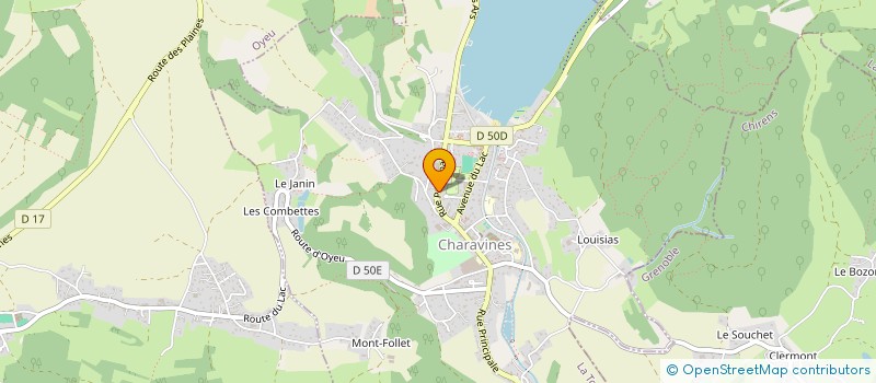 localisation de l'entreprise MADAME AUDREY MASSE  CHARAVINES