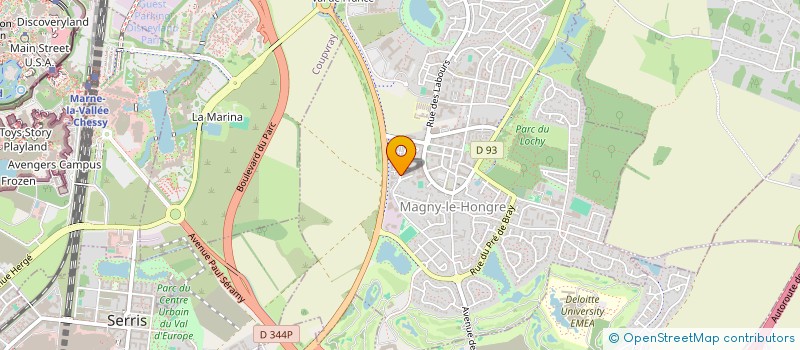 localisation de l'entreprise MADAME AUDREY MASSON  BAILLY-ROMAINVILLIERS