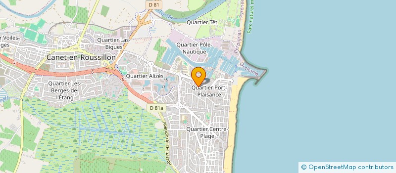 localisation de l'entreprise MADAME AUDREY MAURETA  CANET-EN-ROUSSILLON